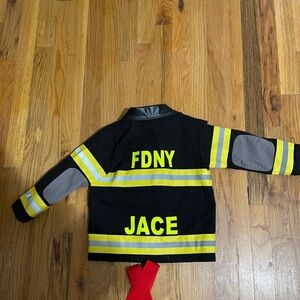 Kids FDNY Firefighter Costume - Black and Yellow